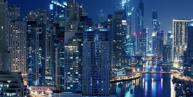 Бухта Dubai Marina – одна из крупнейших в мире рукотворных гаваней